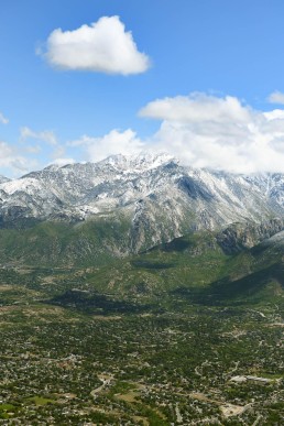 Snowy peaks near Salt Lake City