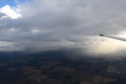 Flying around some storms